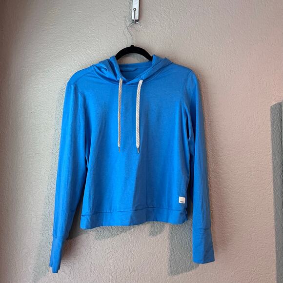 Vuori Halo Essentials Hoodie Sweatshirt Long Sleeve Dreamknit Pullover Baltic S - Picture 3 of 8